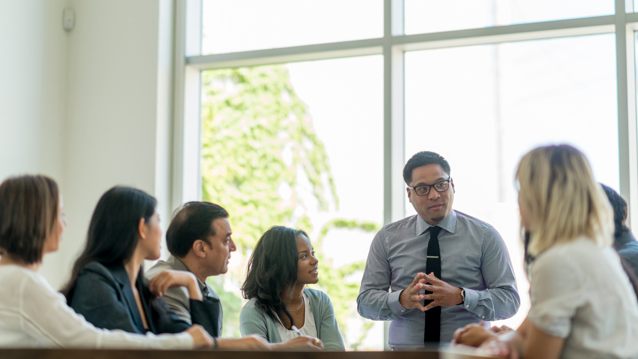 Man Giving Business Presentation